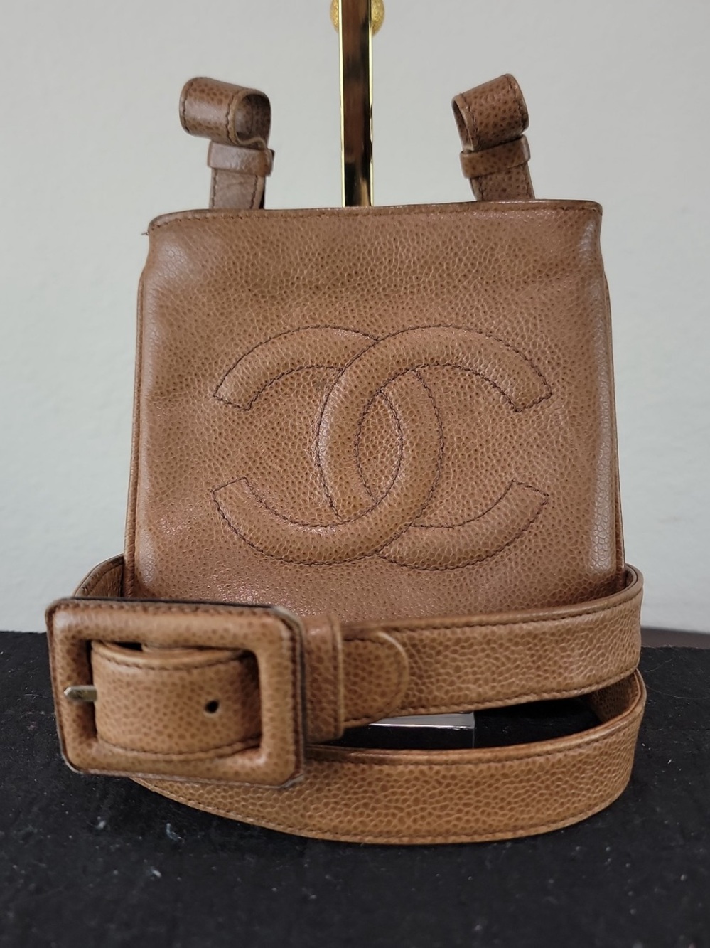 •CHANEL• vintage caviar timeless belt bag